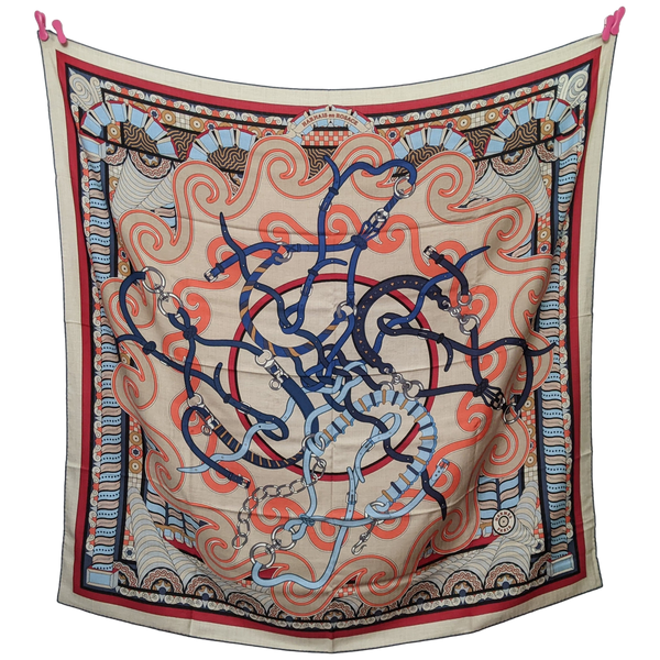 Louis Vuitton & Kenny Scharf 2014 Pop Cosmic Limited Artist Scarf Crepe of Silk Shawl 140 - poupishop