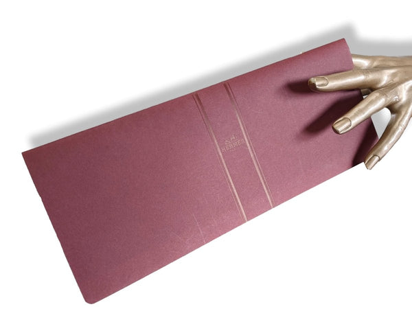 Hermes Paper Large Plain Drawings Notebook - Carnet de Notes ou Dessins  with Silver Edge New!