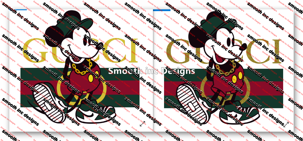 Designer Mickey: Gucci (PNG) – SmoothIncDesigns