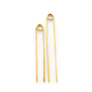 textured loop brass hair pins for buns