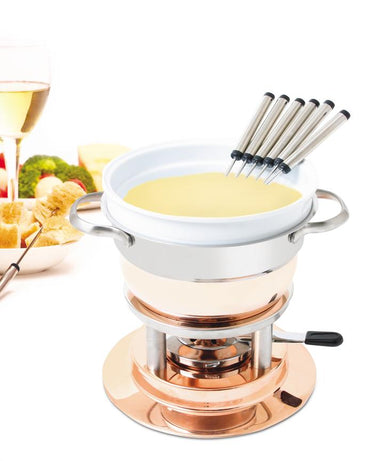 Swissmar 9-Piece Heidi Ceramic Fondue Set