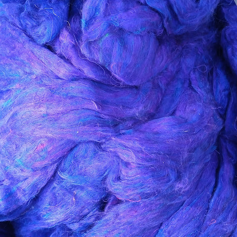 Purple Crocus - Hand Dyed Super Bulky 100% Sari Silk Yarn for