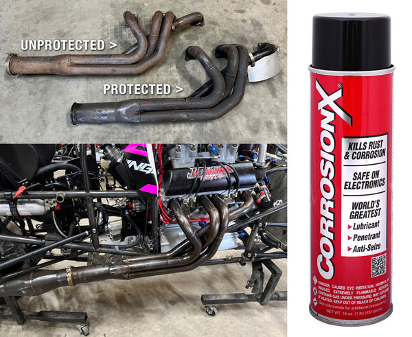 rust protection on headers exhaust manifold