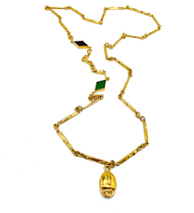 Vintage chanel necklace Goosens chanel vintage chanel jewellery 1960s chanel scarab necklace chanel pendant long chanel necklace Egyptian revival