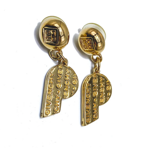 vintage Givenchy earrings 1980s whistle