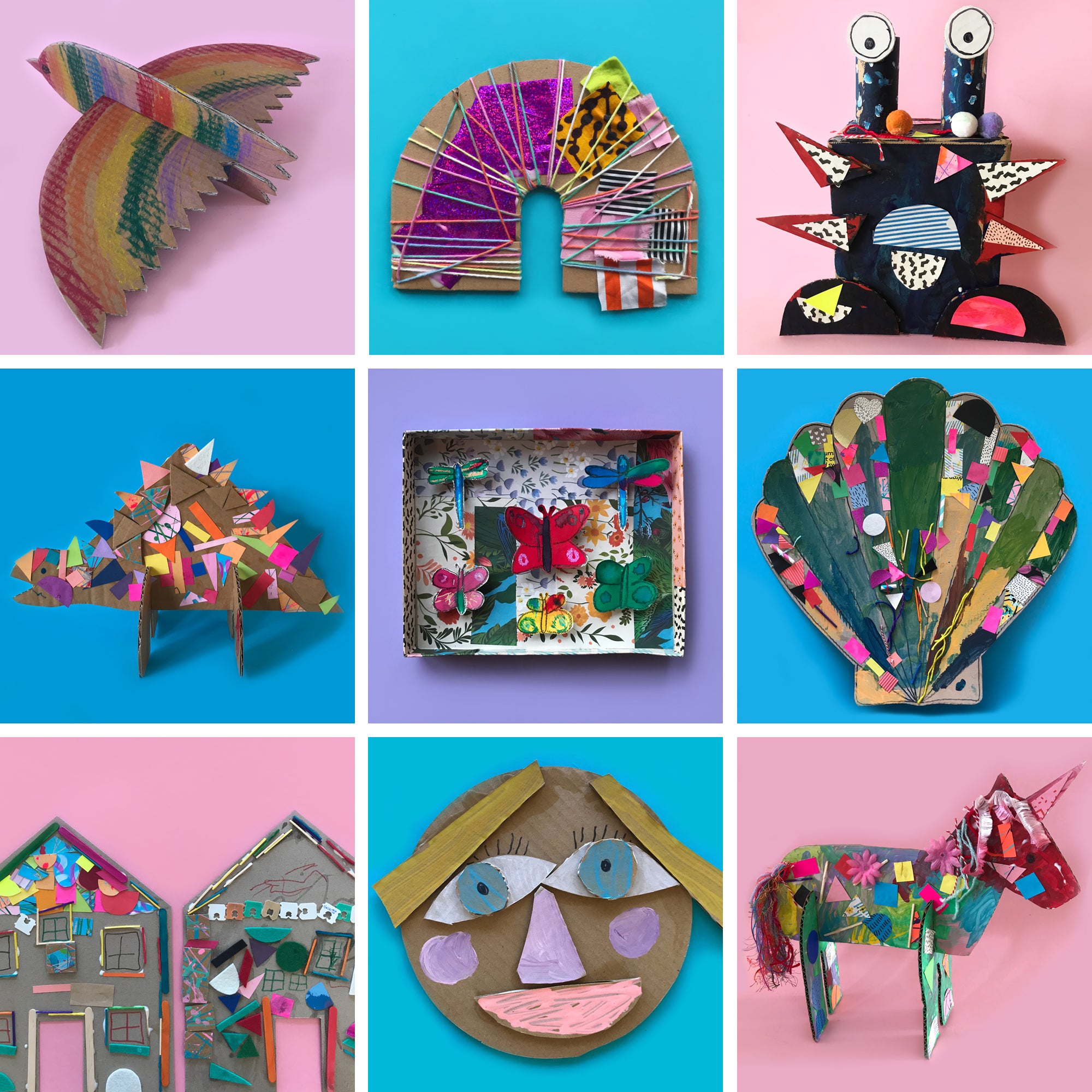 10 Simple Cardboard Crafts - Mini Mad Things