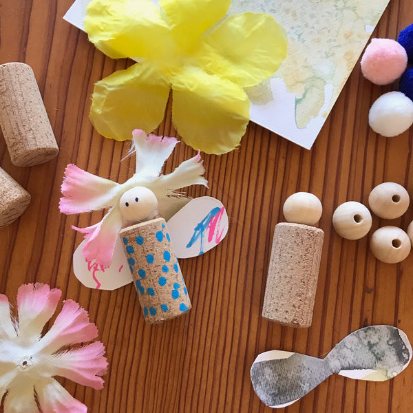 cork faries kids craft activity