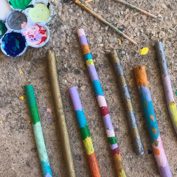 painted sticks kids craft project