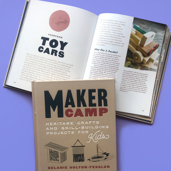 Toy car craft project from the book Maker camp