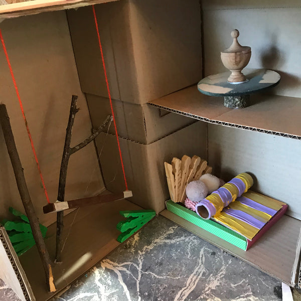 DIY dolls house kids craft activity