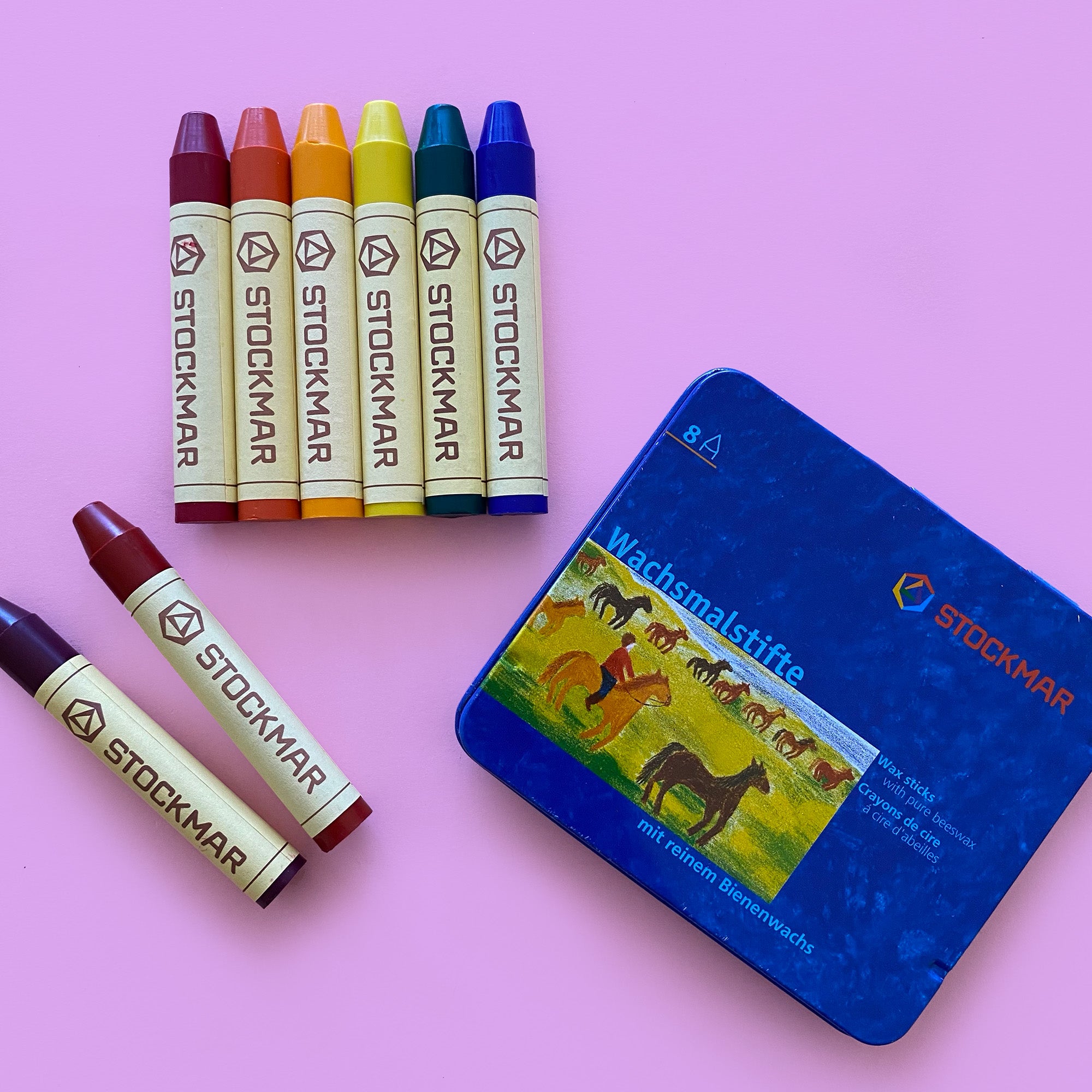 Stockmar Beeswax Crayons - 8 Sticks