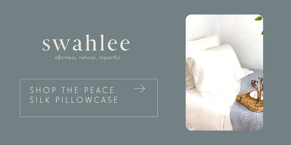 Click here to shop the Peace Silk Pillowcase