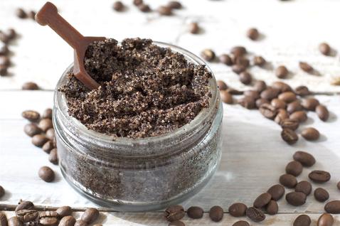 Image result for As an exfoliating scrub coffee