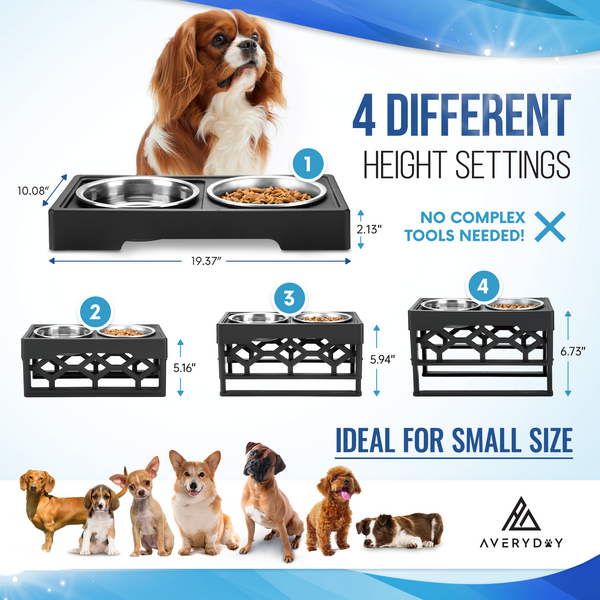 what is the correct height for elevated dog bowls