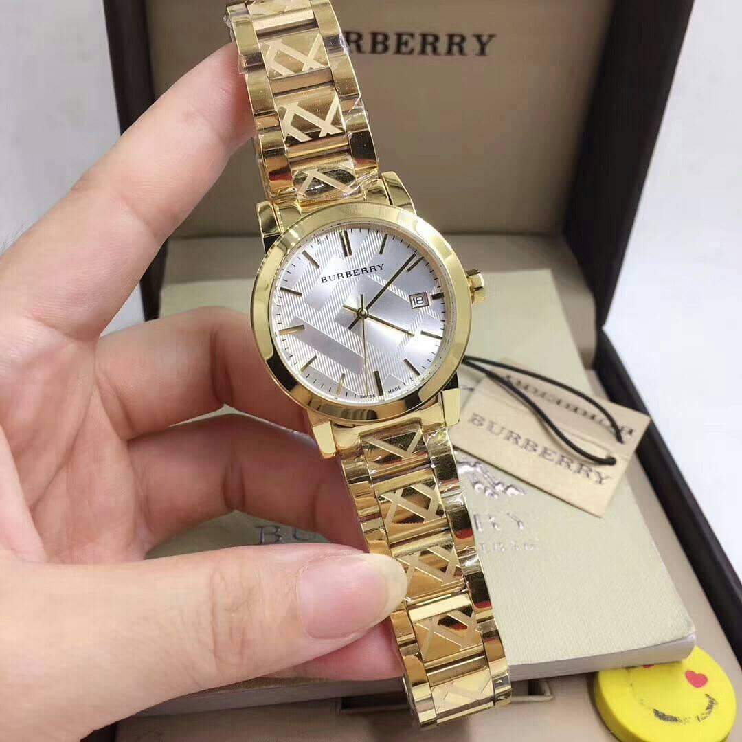 burberry white womens watch