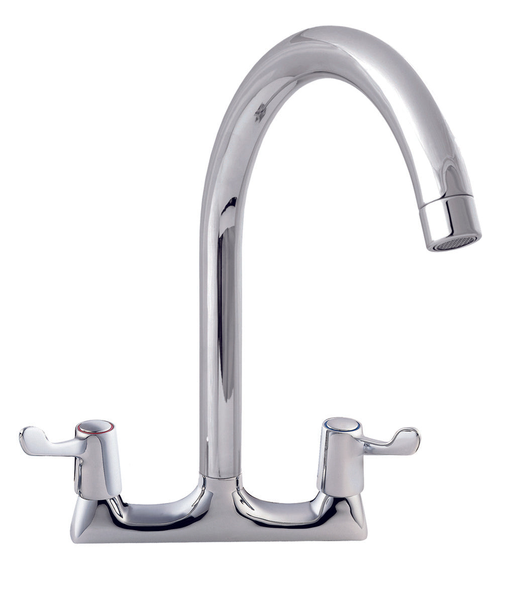 Lever Action Deck Mounted Sink Mixer – Deva By Methven