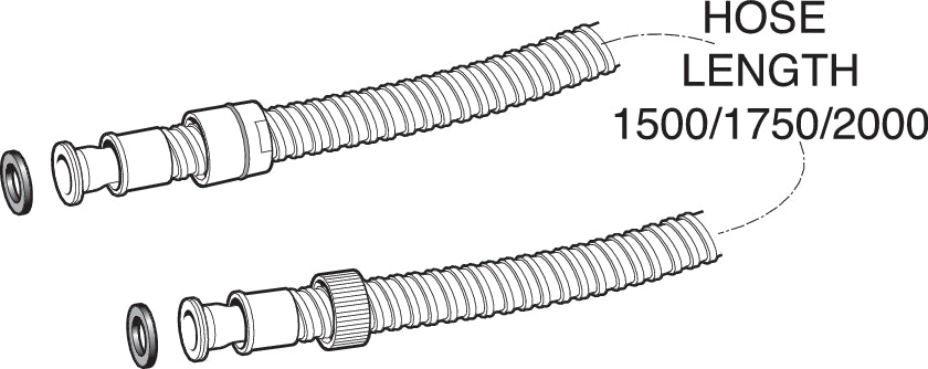 1.5m gold hose - standard bore – Deva By Methven