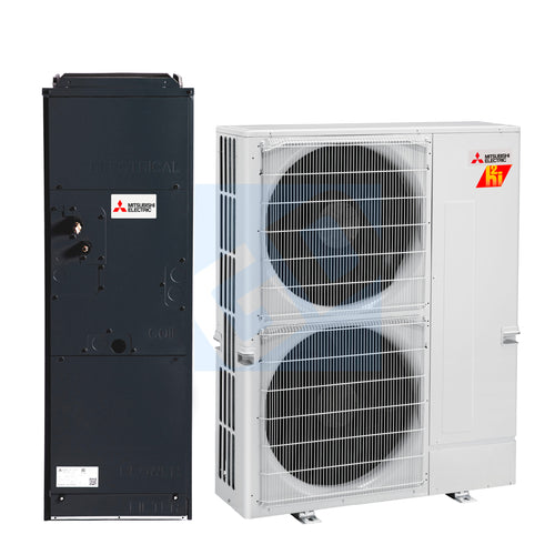 Mitsubishi 42,000 BTU 15.4 SEER P-Series Hyper Heat Multi-Position Air Handler Heat Pump System