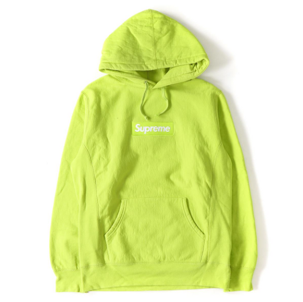 Supreme Box Logo Pullover Acid Green – Premier Hype