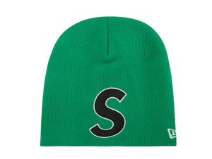 Supreme Beanie New Era S Logo Heather Grey