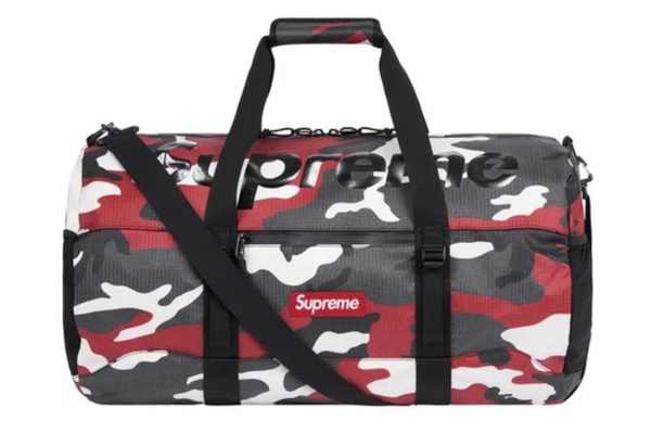 SUPREME DUFFLE BAG WEEK 1 DROP FW18 - BLACK - DIMENSION-POLYANT SAIL CLOTH  TECHNOLOGY 