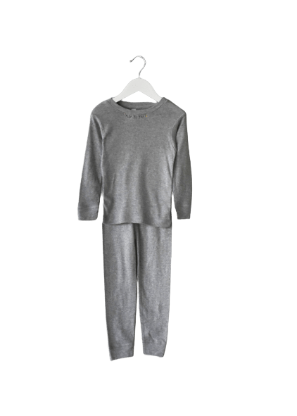 Button-Front Boys Pajamas - Gray Stripe in Kid's Cotton Styles