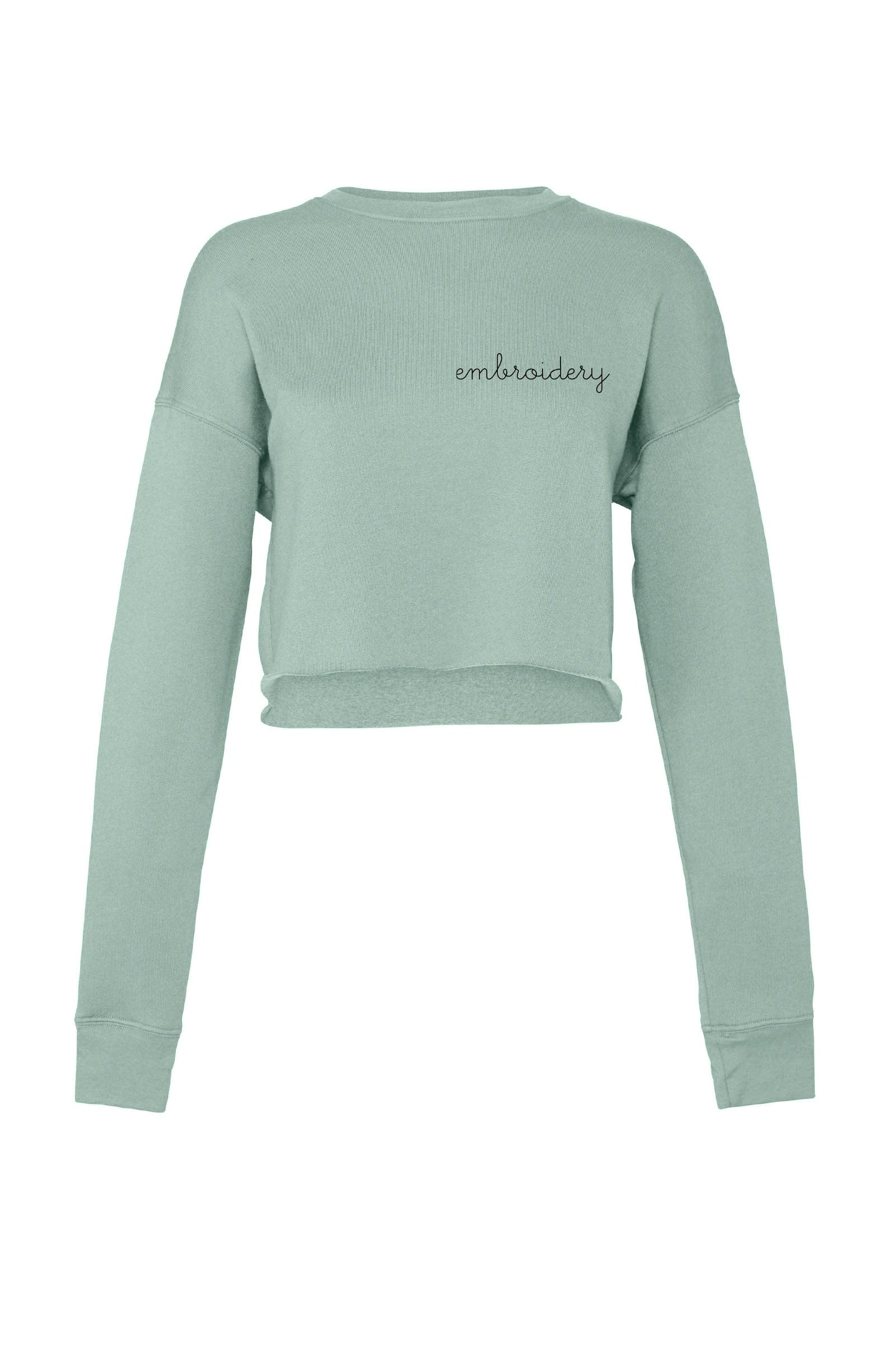 JuJu + Stitch Ladies' Teddy Cropped Crewneck Sweatshirt