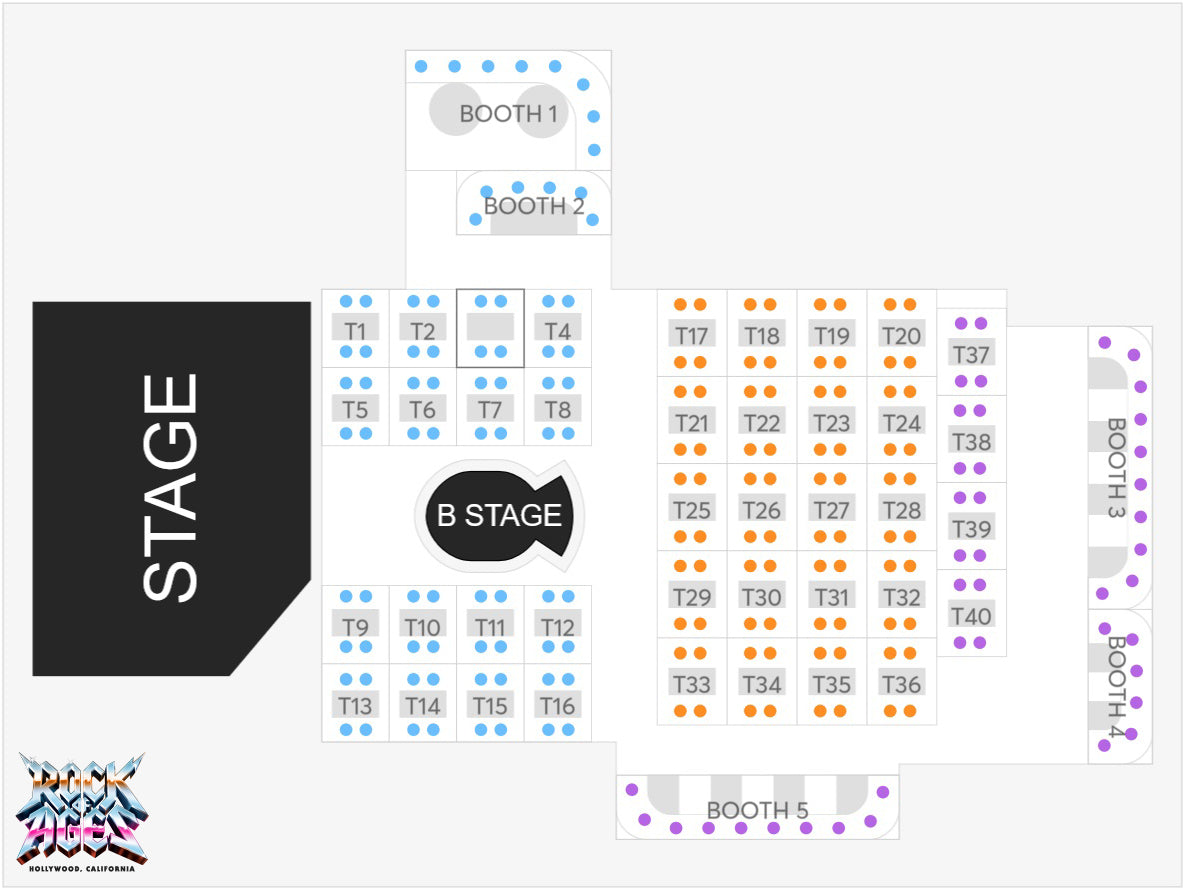 Rock Of Ages Seating Chart