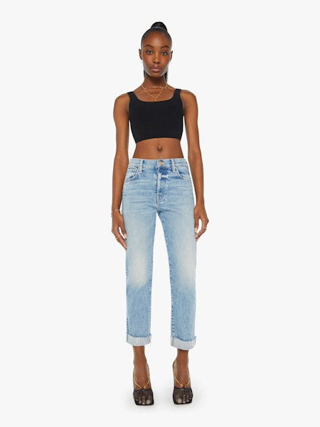 Mother The Scrapper Cuff Ankle Fray in Sneak Peak