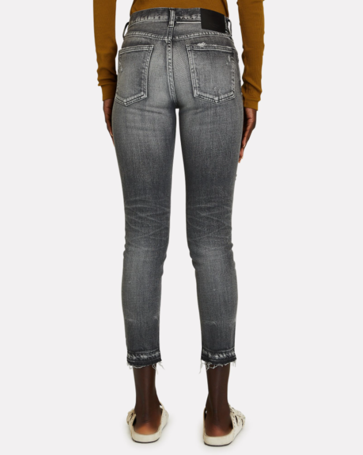 MOUSSY MV Cadet Skinny Jeans in Light Black