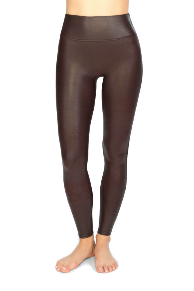 SPANX Faux Leather Leggings in Wine – Adorn