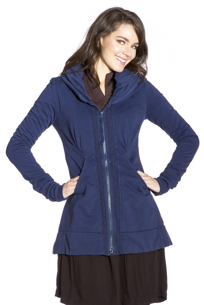 Prairie Underground Mid-Victorian Hoodie in Indigo | Shop Adorn