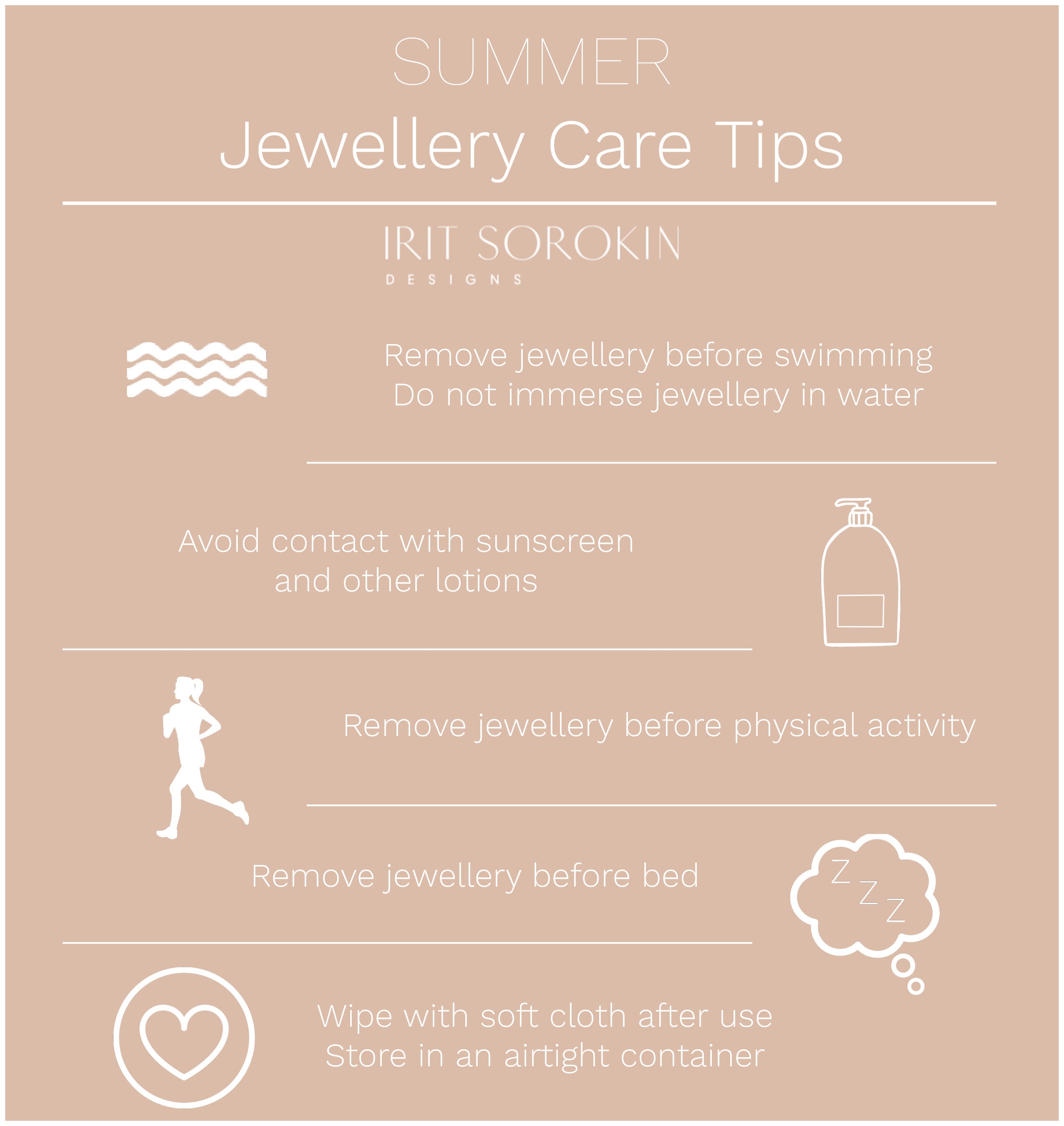 Summer Jewelry Care Tips | Handmade Jewelry | Irit Sorokin Designs ...