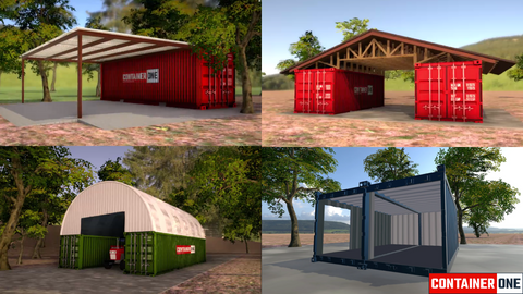How to make a shipping container garage - Storage and Canopy