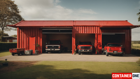 8 Inventive Shipping Container Garage Examples - Discover Containers