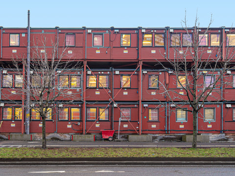 Shipping container apartment complex