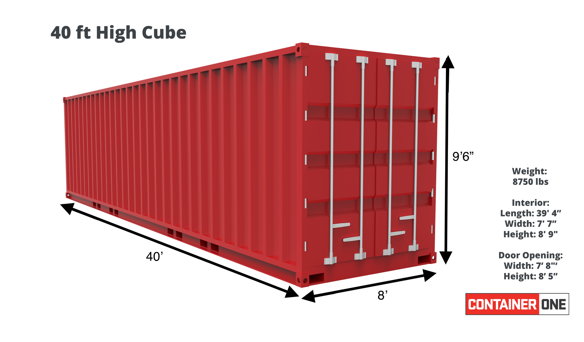 Отследить морской контейнер. Контейнер 40 HC/hq (High Cube). 40 Футовый High Cube контейнер DC ISO. Габариты 20 футового контейнера High Cube. Габариты контейнера 40 футов High Cube.