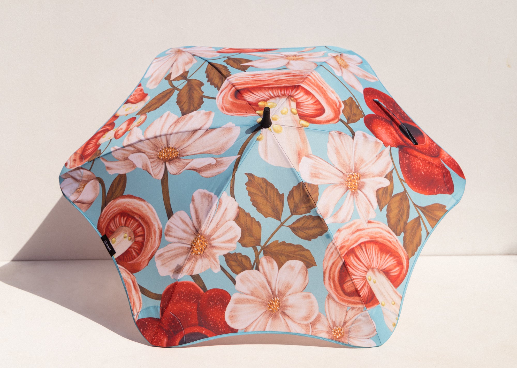 Kelly Thompson Blunt Umbrellas Blooms and Shrooms umbrella design collaboration illustration