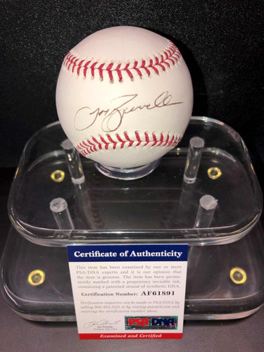 Autographed Johnny Bench Baseball With Stand & Card Auction