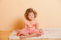 Children using mindfulness techniques