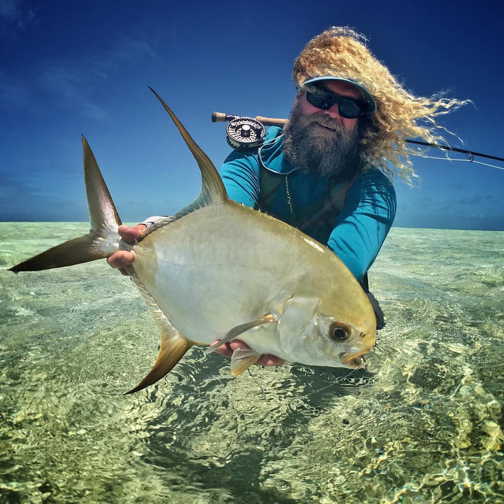 Permit on Glass fly rods