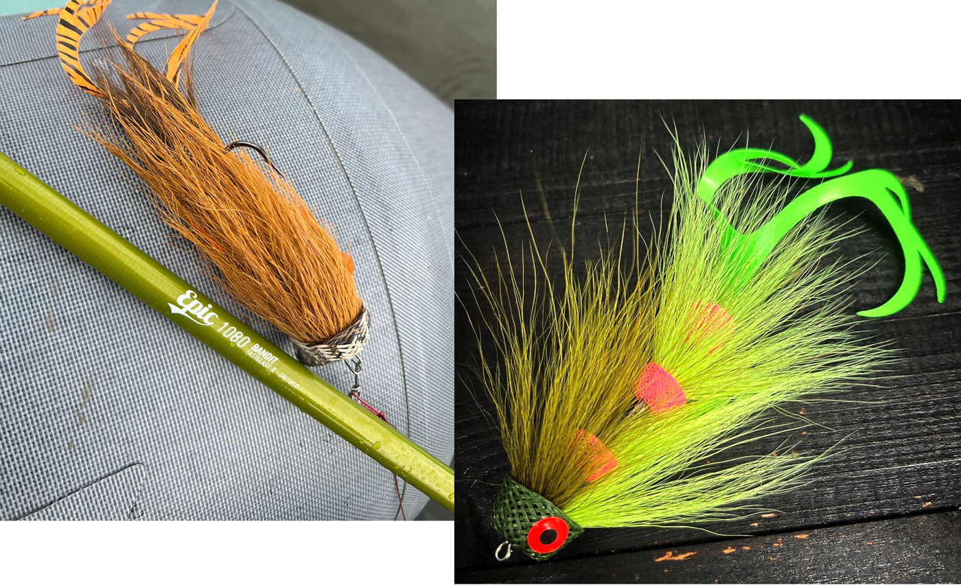 Big fly fishing flies for saltwater and pike 