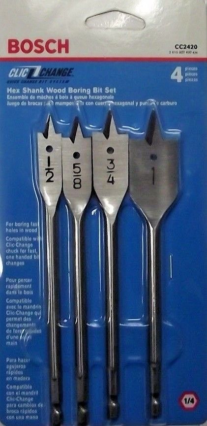 Bosch CC60392 7 Piece Clic Change Chuck Bits Set Screwdriving Bits