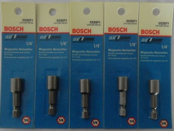 Bosch CC60392 7 Piece Clic Change Chuck Bits Set Screwdriving Bits