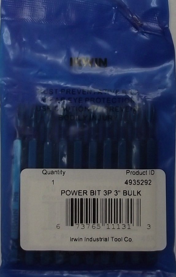 Black & Decker 71-451 3 Piece 2 Double End Screwdriver Bit Set 3-3Packs