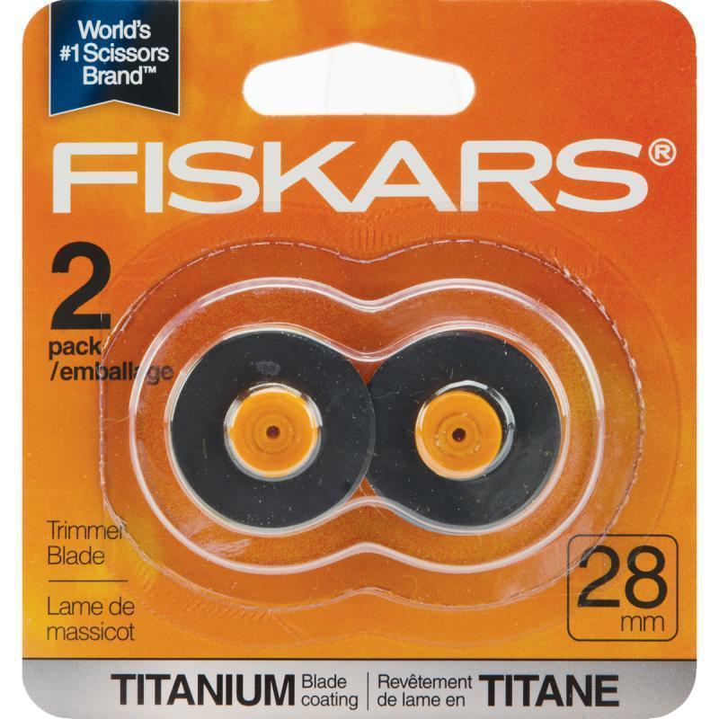 Rotary Blades for Fiskars Rotary Paper Trimmer, D: 28 mm, 2 pc/ 1 pack  [HOB-9907] - Packlinq