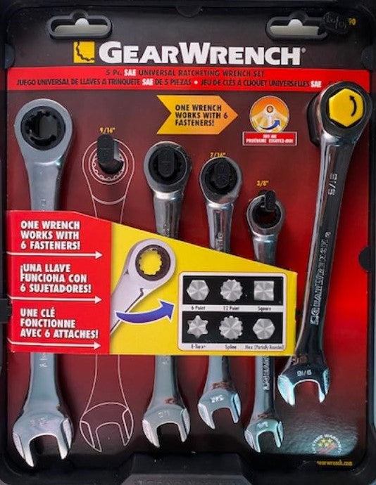 GearWrench 81900 24 Piece SAE & Metric Combination Wrench Set