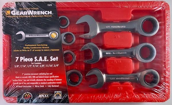 GearWrench 81900 24 Piece SAE & Metric Combination Wrench Set