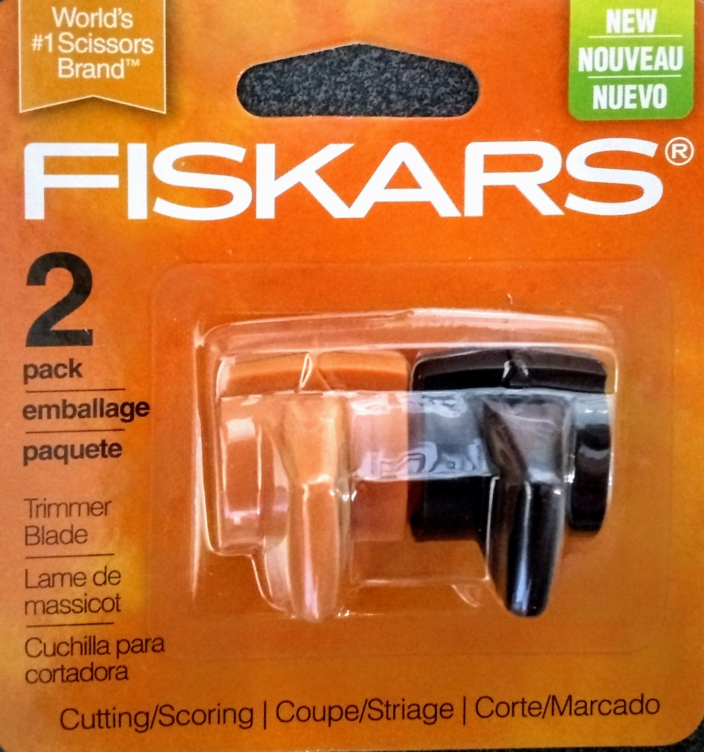 Fiskars TripleTrack Trimmer Replacement Blades - 2-Pack - High Profile  Style I Blades for Cutting and Scoring - Arts and Crafts - Orange/Black