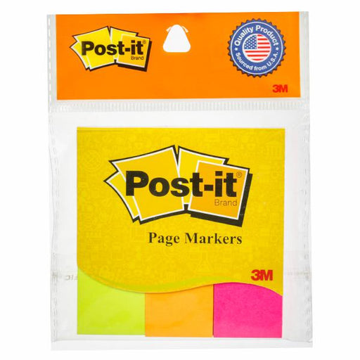 3M Post-It Mini Set 140 Marqueurs Page Index 683-4 En 4 Couleurs Class